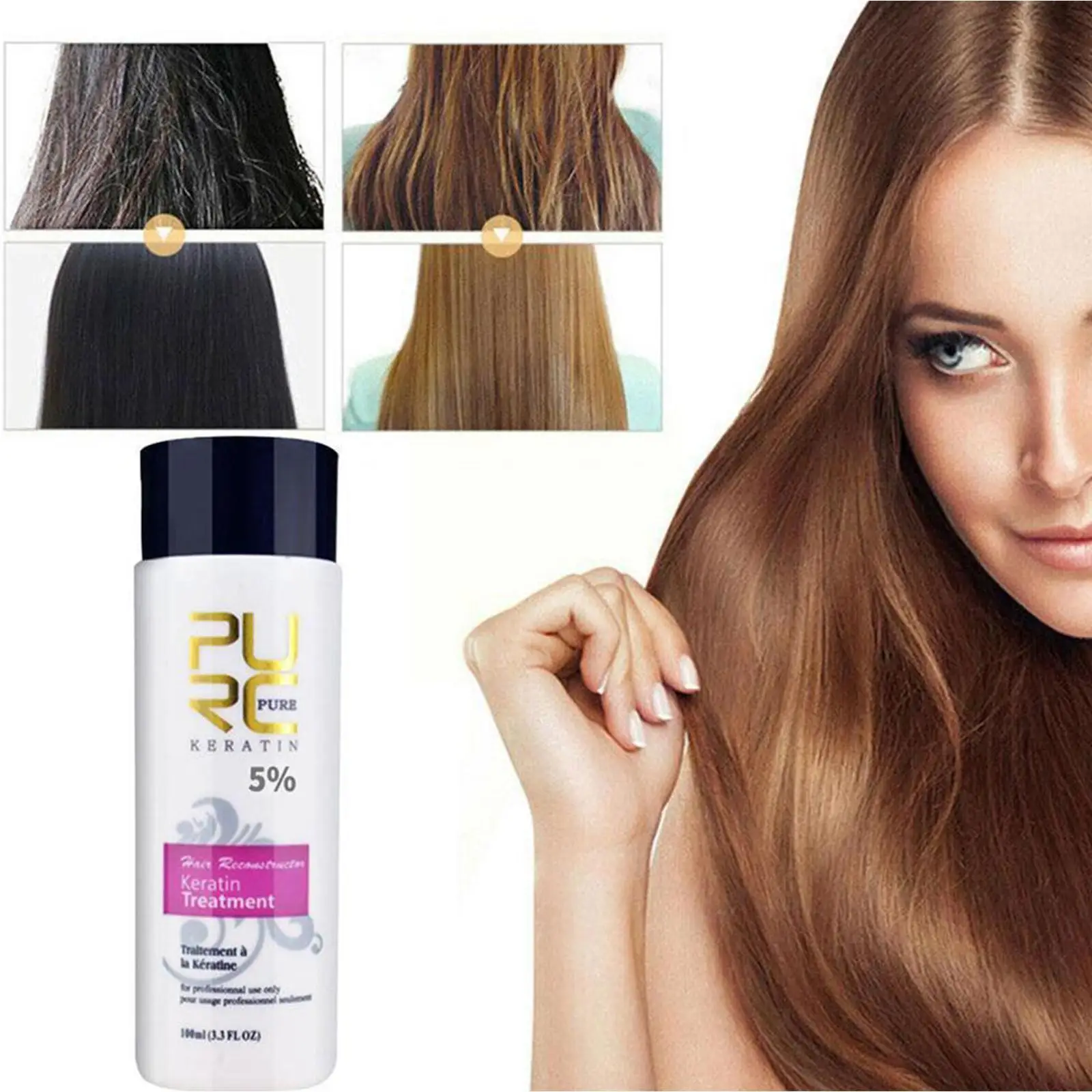 

Baked Oil Repair Dry Frizz Softening Repair Straightening Silky Smooth Oil Conditioner Hair Nourishing Hair Baked Serum V5T8