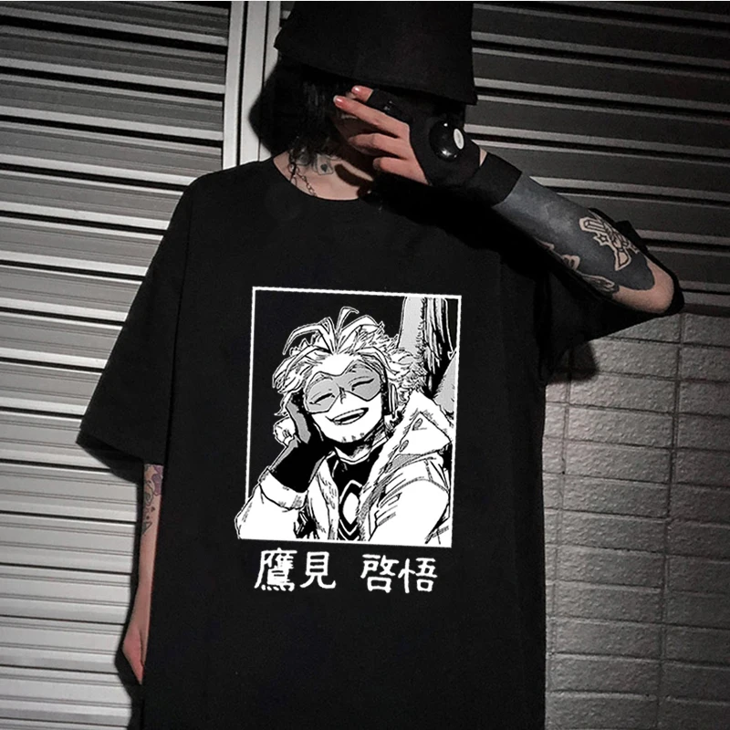 Топы унисекс в стиле аниме женская футболка оверсайз Моя геройская Академия