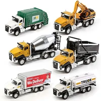 150 alloy car model city engineering vehicle set simulation excavator dumper mixer truck toy collection boy child gift