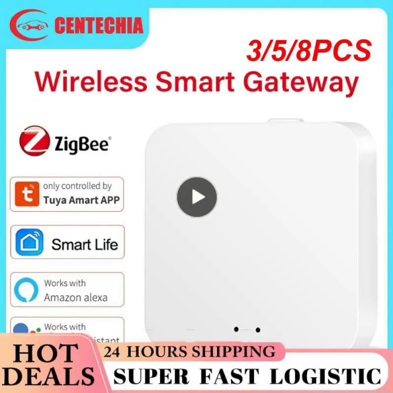 

3/5/8PCS Zigbee Gateway Hub Scene Linkage Diy Smart Home Smart Control Center Tuya Remote Control Wireless Bridge