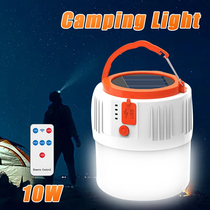 

24pcs LED Newest Camping Light Solar Outdoor USB Charging 5 gears tent Lamp Portable Lantern Night Emergency Bulb Flashlight