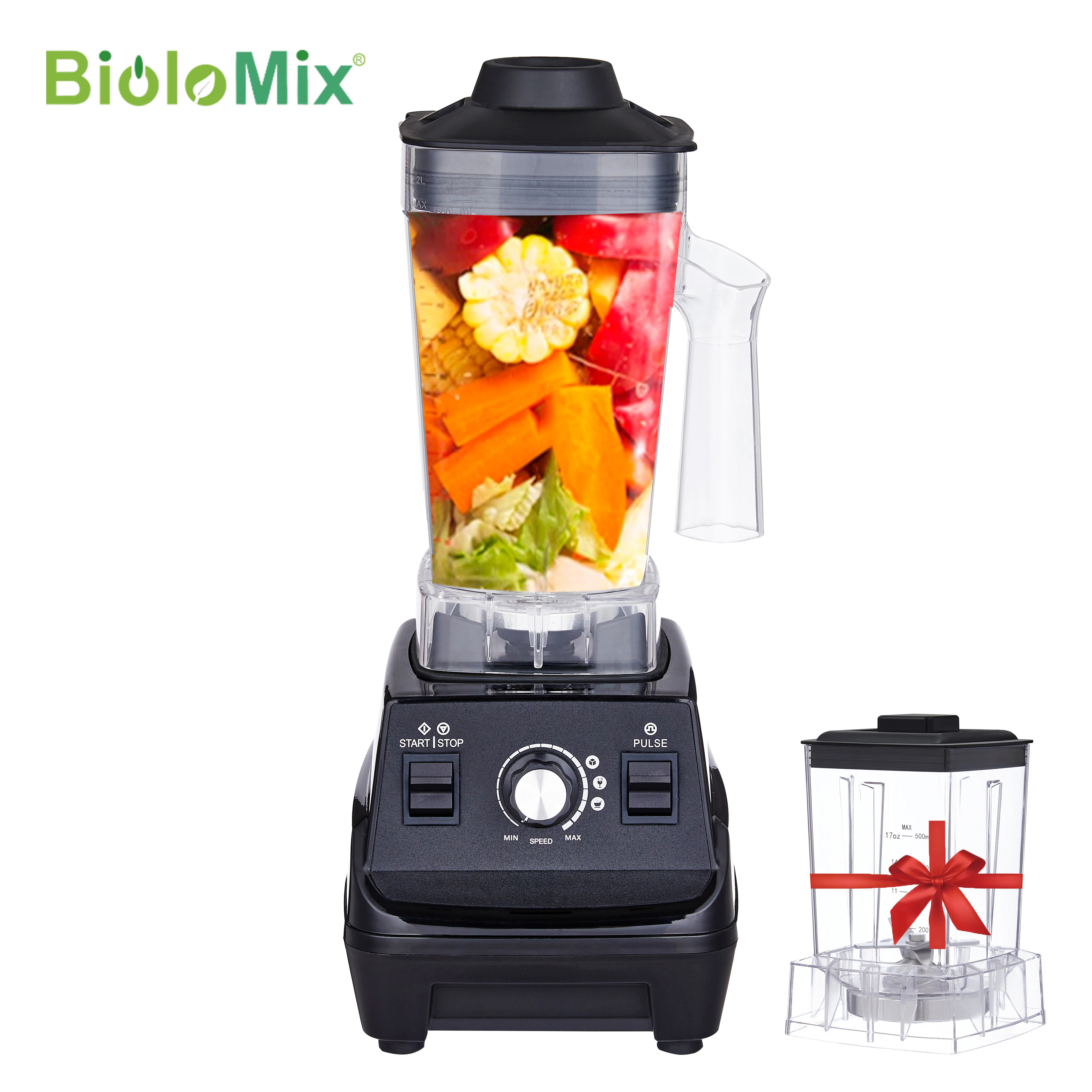 

Блендер для смузи BioloMix Mini Pro, 1800 Вт, без бисфенола