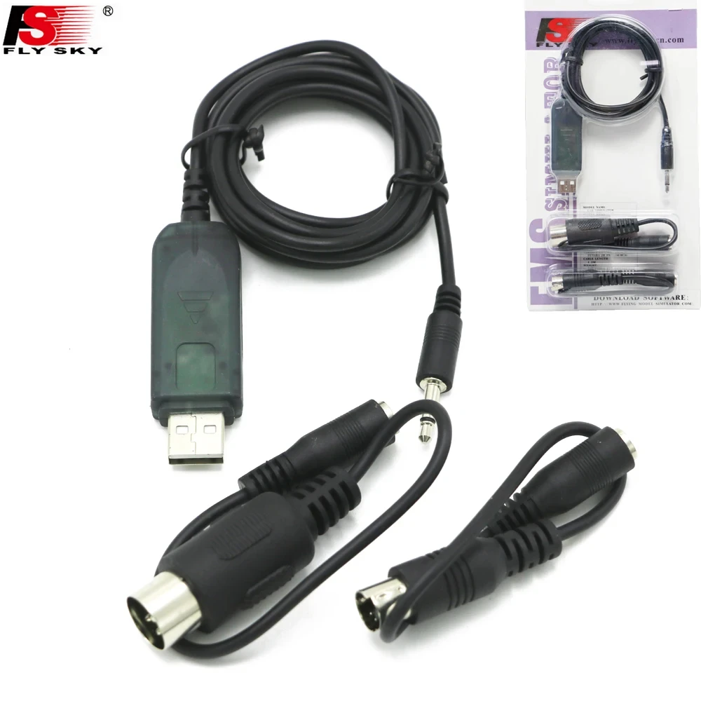 Кабель-адаптер Flysky FS-SM100 USB для авиасимуляторов, совместимый с пультами управления Flysky FS-i6, FS-i4, FS-TH9X, FS-T4B, FS-GT3, FS-GT2 (art.: 3920dc73ed2a4) - 3920dc73ed2a4