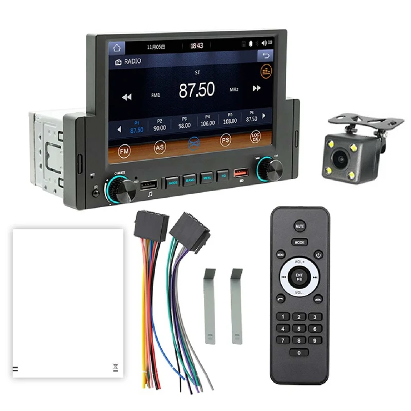 

Автомобильная стереосистема Carplay, MP5-плеер с экраном 6,2 дюйма, Bluetooth, 2USB, FM-приемник, аудиосистема, хост