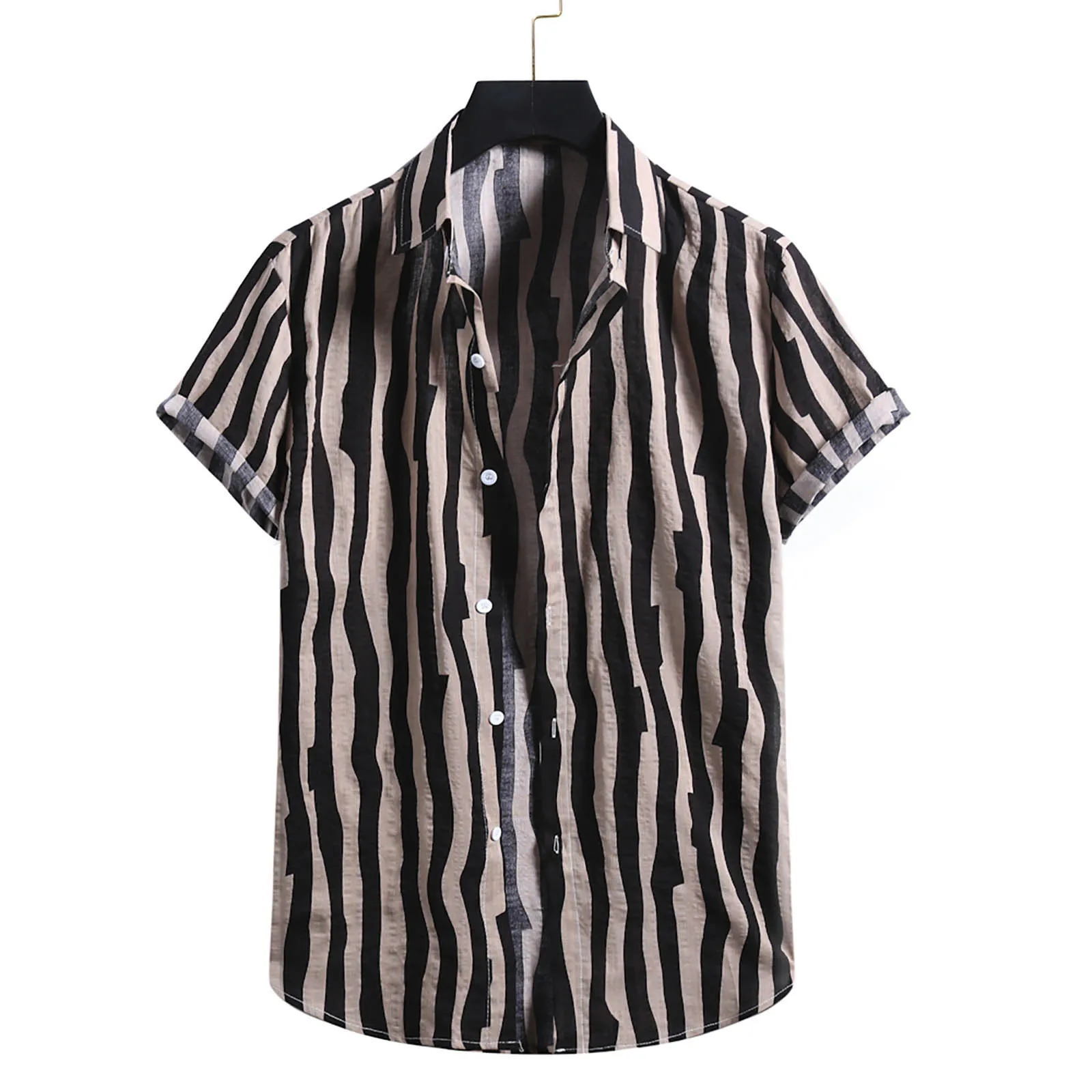 

Men Shirt Cotton Short Sleeve Casual Stylish Top Shirts Harjauku 3D Print Camisa Blusas Oversized