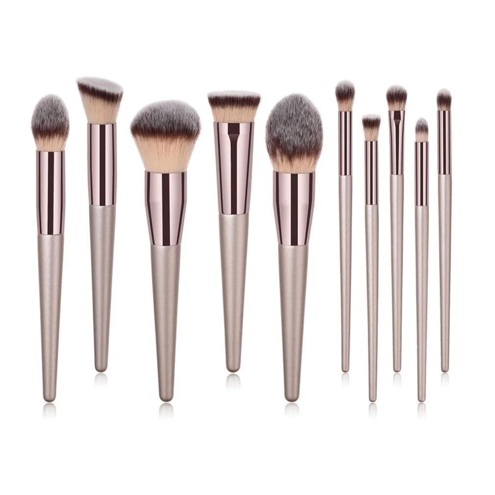 

High Quality Makeup Brushes Set Kit Cosmetics Make Up Tools High-end Champagne Gold Concealer Foundation Eyeshadow Powder Brush