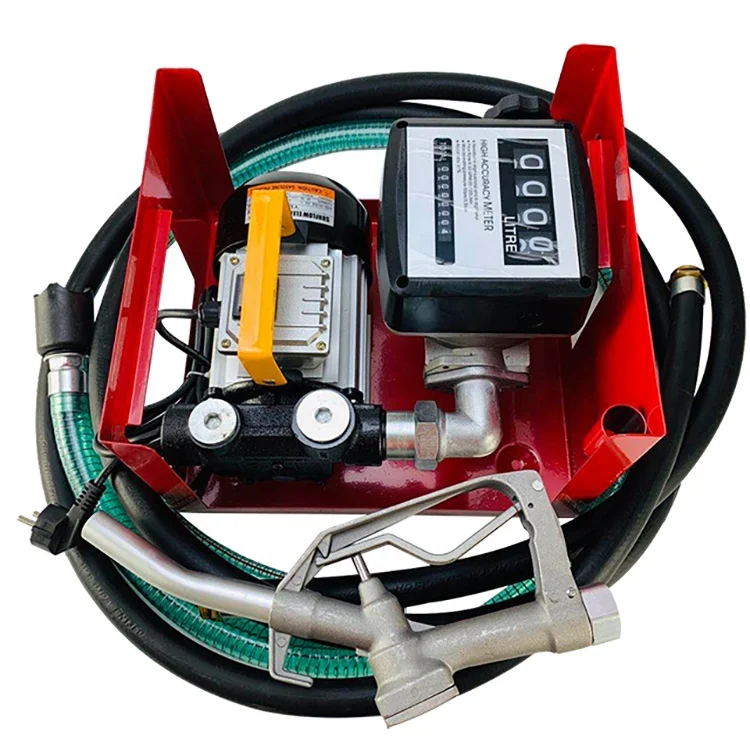 

Hot selling electric fuel oil pump AC 110V/220V 550W with manual and auto nozzle