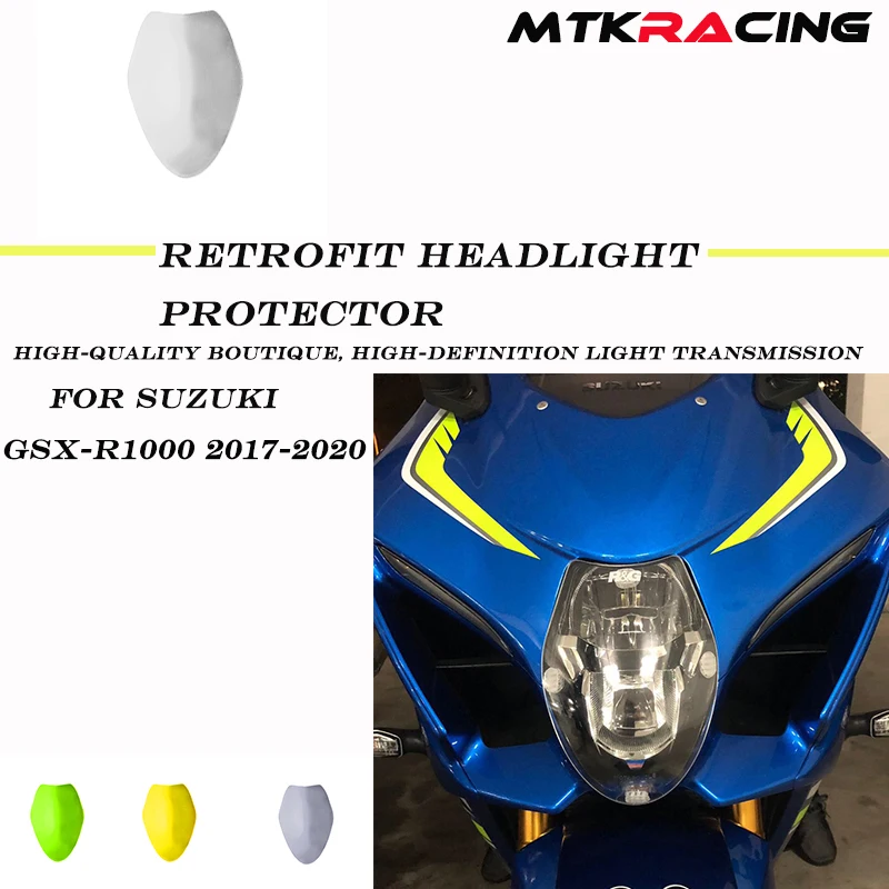 

For SUZUKI GSX-R1000 GSXR1000 2017-2020 Motorcycle Headlight Cover Protective Screen Lens Acrylic Protective Cover Lampshade