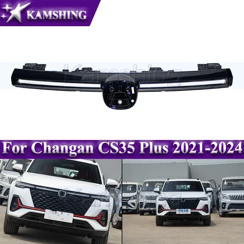 

Передняя Светодиодная лампа Kamshing для Changan CS35 Plus 2021-2024, передняя средняя лампа, дневная подсветка