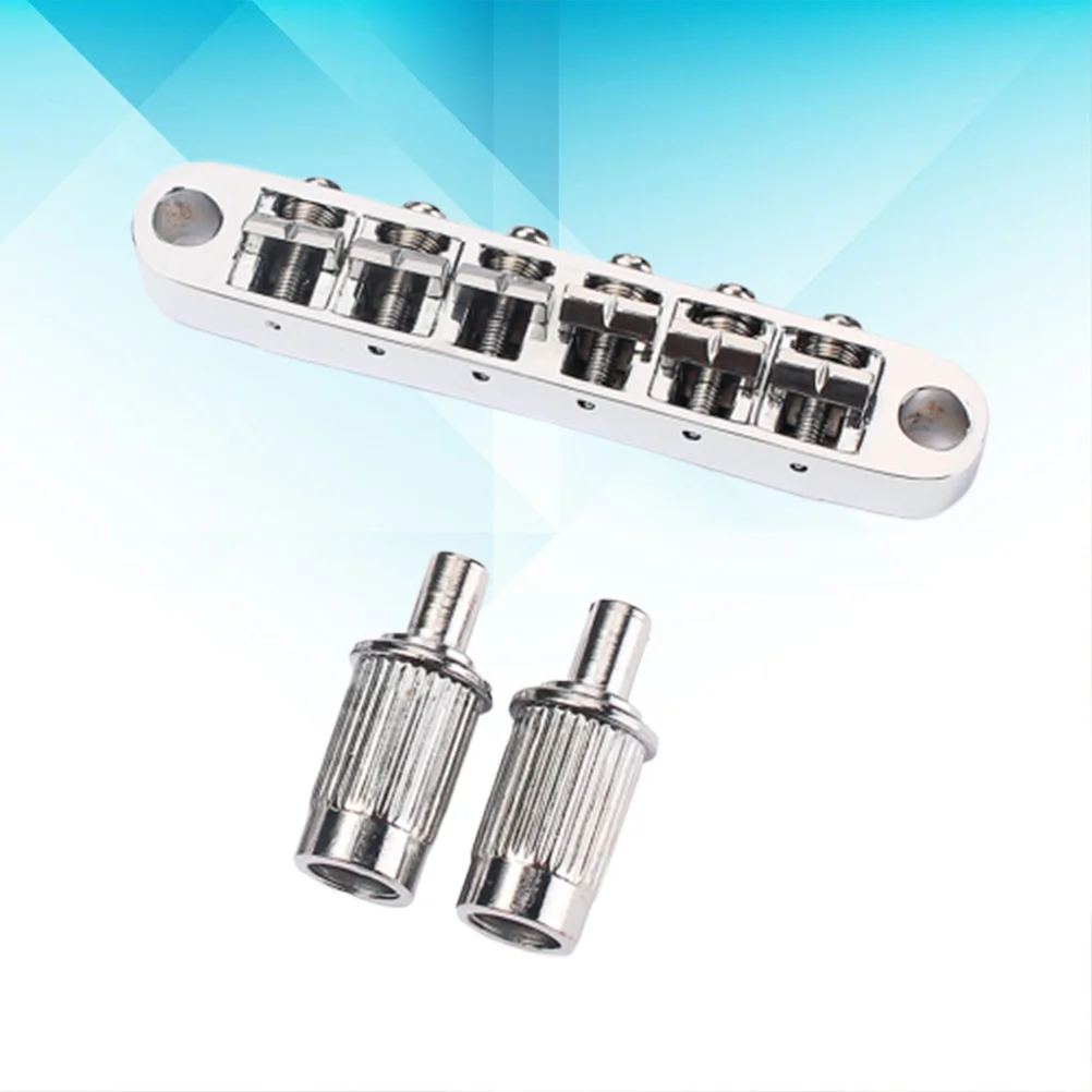 

Набор из моста для гитары GA121 с блокировкой TOM Bridge и заглушки для электрогитары LP (серебристый)