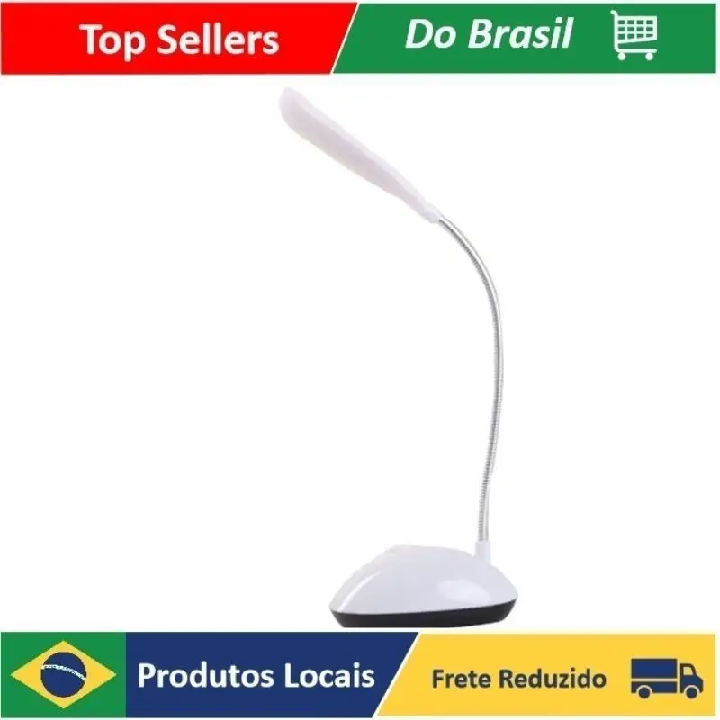 

Luminária De Mesa Com Clipe Presilha Manicure Maquiagem Leitura Camping Usb Leve Dobravel Portatil