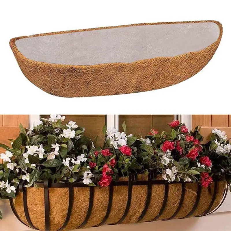 

Round Coco Coir Liner Hangings Basket Coco Liner Coconut Fiber Replacement Hangings Pots Outdoor Garden Decor For Planters