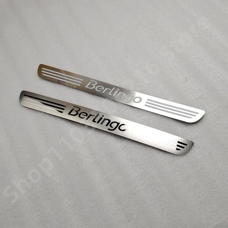 Автомобильная наклейка для Citroen Berlingo B9 2008-2019 защита порога из нержавеющей стали