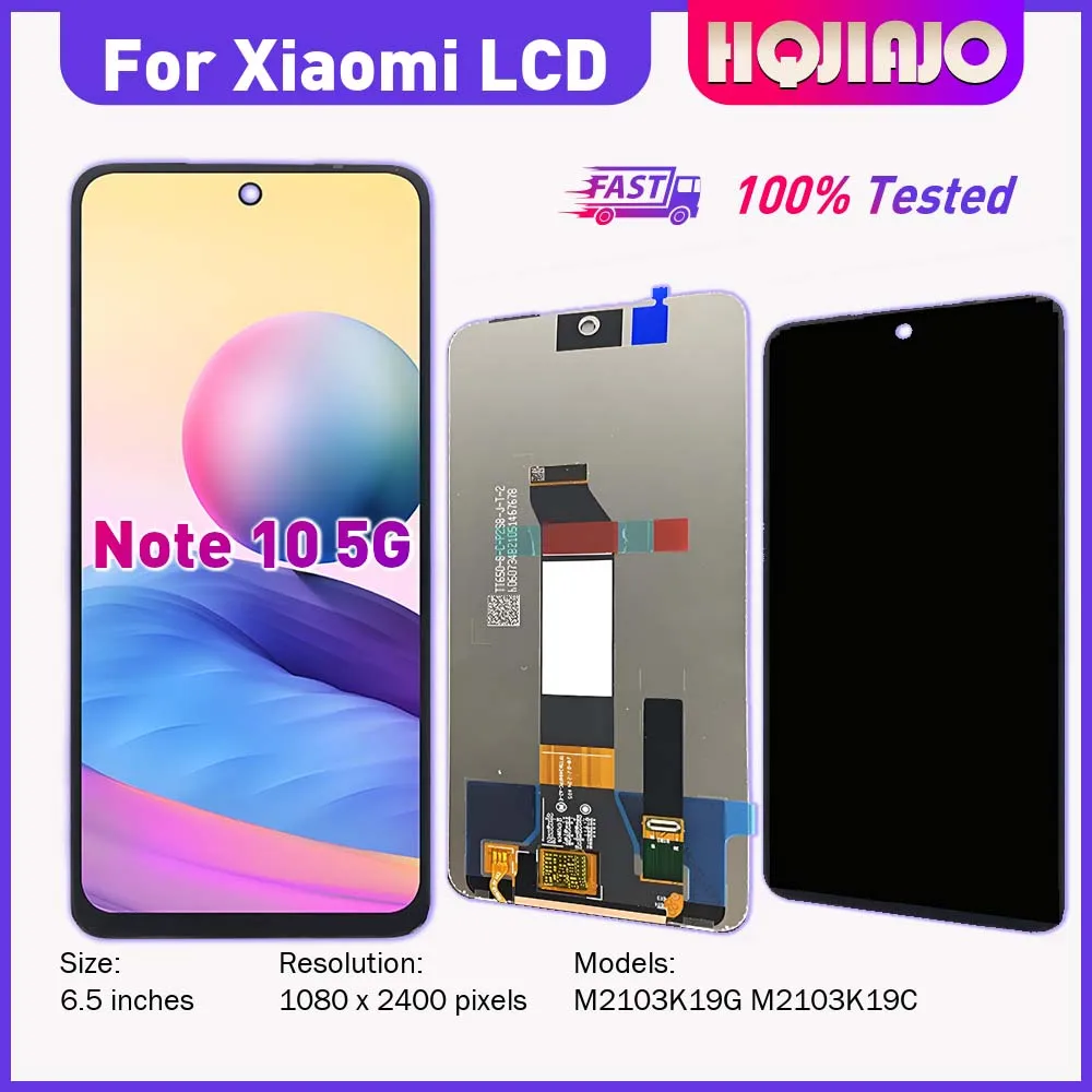 Фото Оригинальный ЖК-дисплей 6,5 дюйма для Xiaomi Redmi Note 10 5G, сенсорный экран, дигитайзер для Note10 M2103K19G M2103K19C, комплектующие для сборки ЖК-дисплея №3