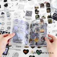 kawaii transparent stickers film series book for notebooks diary album ribbon scrapbooking material stationery journal planner