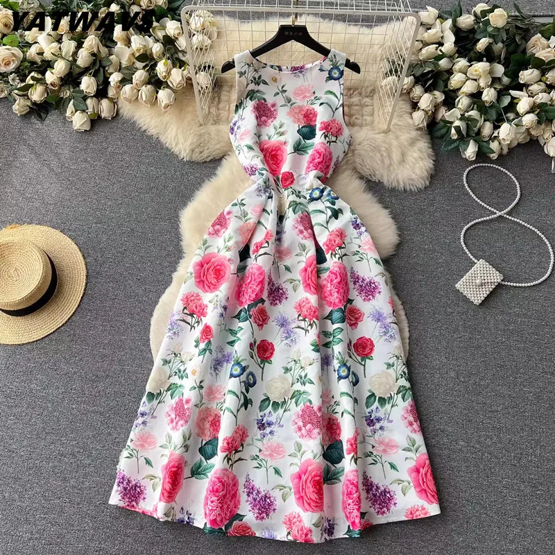 

Женское платье-чехол без рукавов, с цветочным принтом