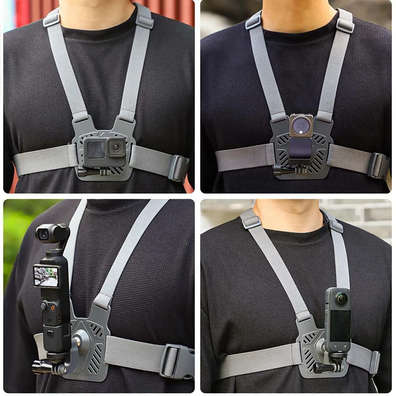 Универсальный нагрудный кронштейн SUNNYLIFE для Pocket3/GO 3 360 градусов Gopro12 Спортивная