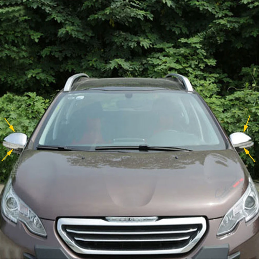 Автомобильное зеркало заднего вида резервная крышка отделка наклейка для Peugeot 208