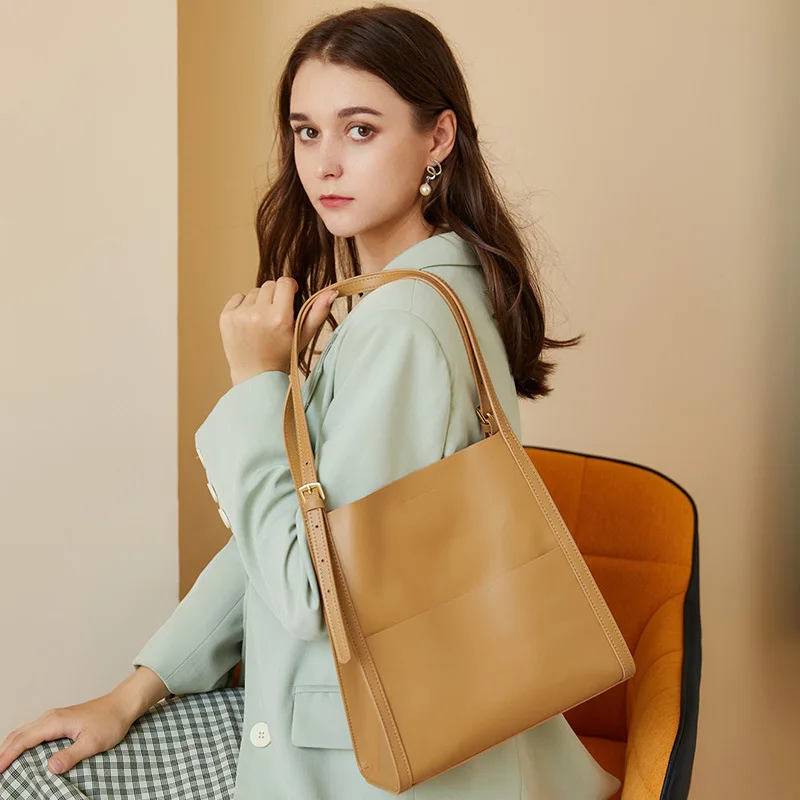 

Fashion Bucket Bag for Women Handbag Genuine Leather Shoulder Bag Luxury Designer Ladies Crossbody Bag Female Totes Bolsa