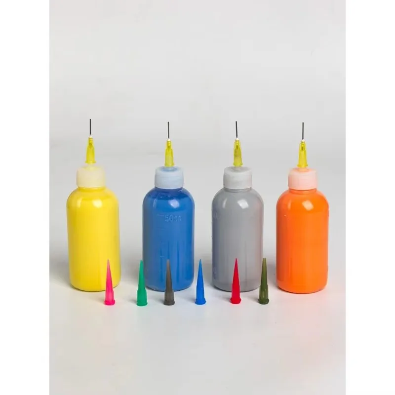 5 бутылок для рисования керамической глины