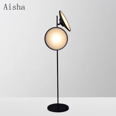 Creative Floor Lamp Postmodern Iron Art LED Double Head Speaker Bedside Bedroom Living Room Decoration Lamps |