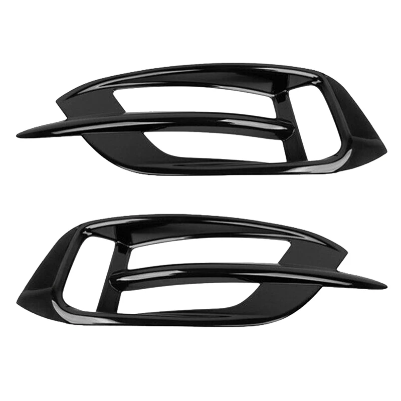 

1Pair Lamp Cover Trim For Honda Civic 10Th 2016-2019 Fog Lamp Frame Bright Black