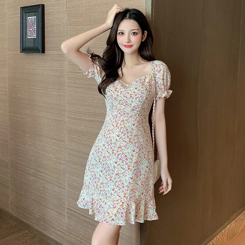 

COIGARSAM Women's Summer Dress New Floral Print Dresses Dropshipping