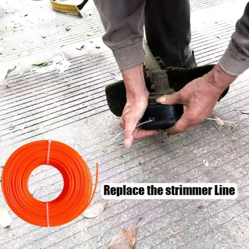 Уютные нейлоновые лезвия для триммера травы 2 7 мм * 15 м износостойкие и