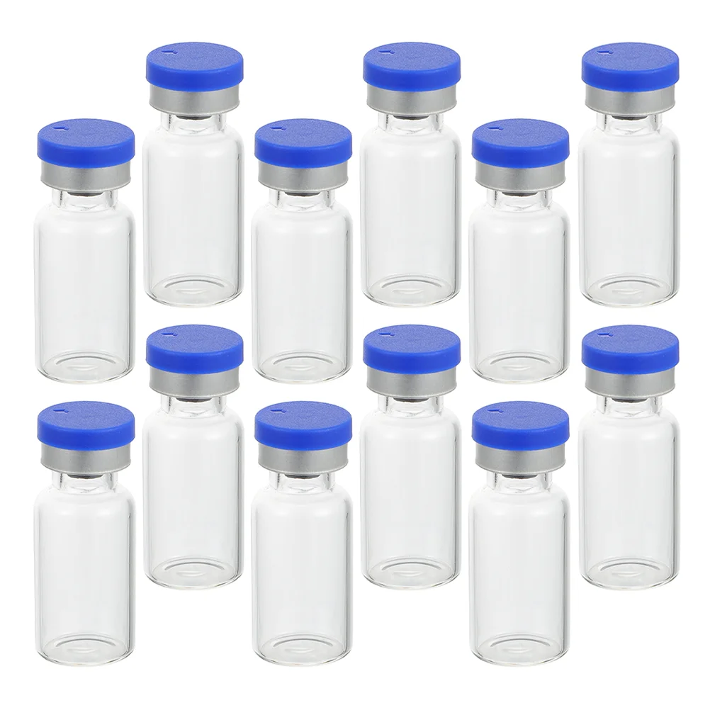 

50pcs Small Glass Vials Powder Bottles Sample Liquids Storage Vial with Caps 3ml