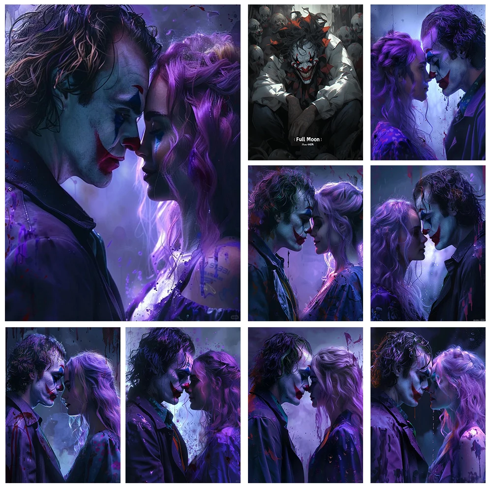 5d Набор Алмазной Живописи С Рисунком Джокера Для Девочек Полный Круглый Сверл