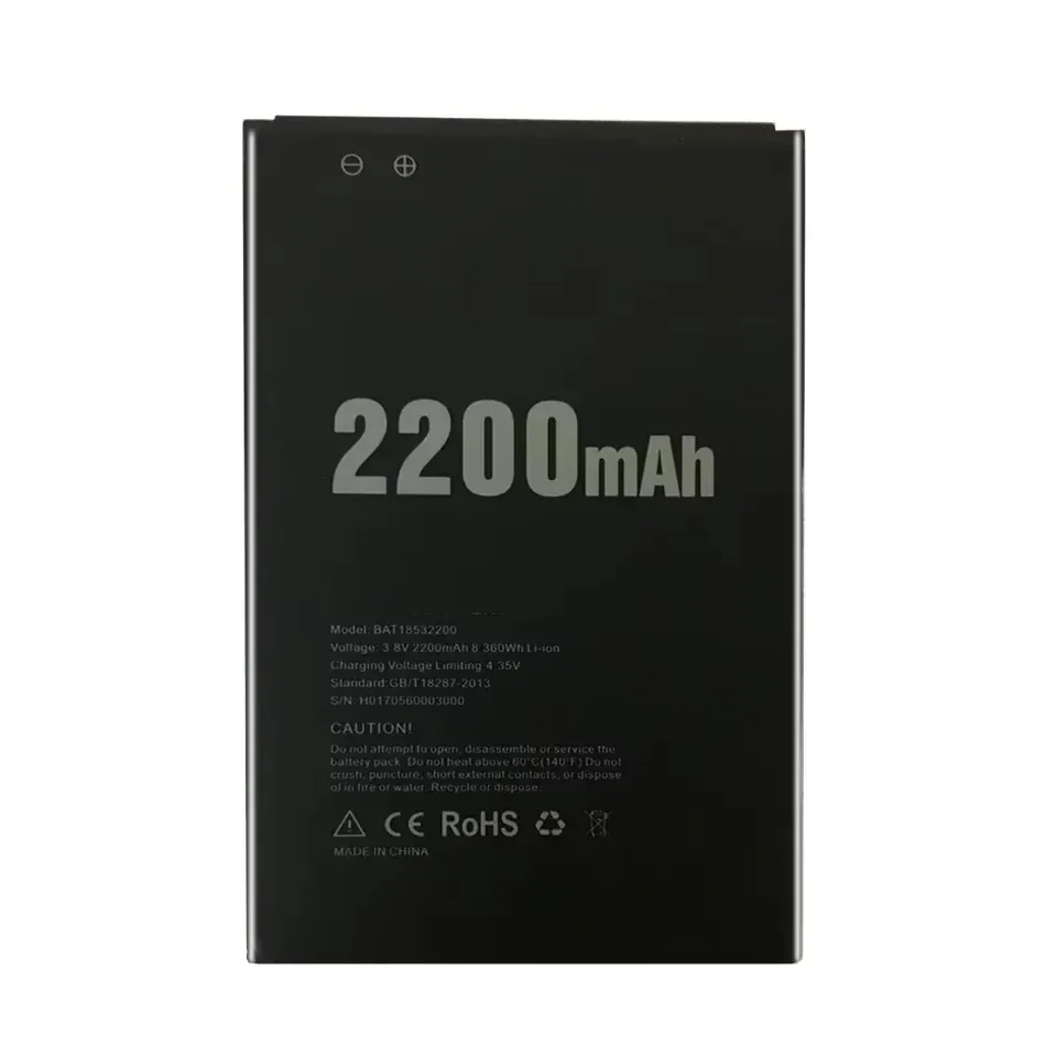 Аккумулятор для DOOGEE X53 аккумулятор смартфона BAT 18532200 2200 мАч