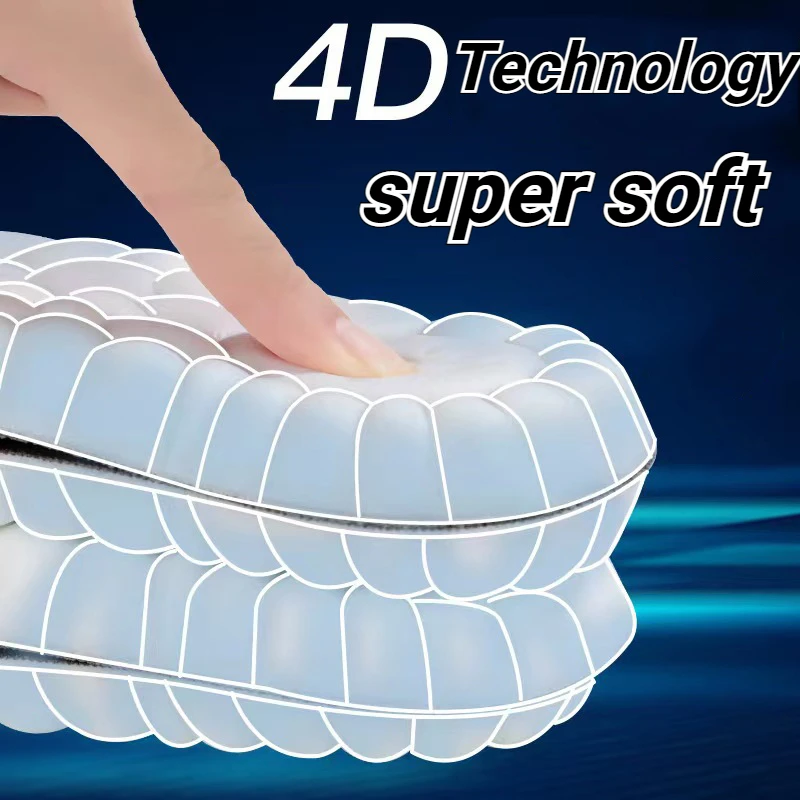 Latex Sport Insoles Soft High Elasticity Shoe Pads Orthotic Breathable Deodorant Shock Absorption Cushion Arch Support Insole