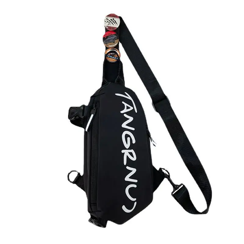 Chest Bag Fashion New Solid Color Men Chest Bag Outdoor Casual Fashion One Shoulder Crossbody Bag