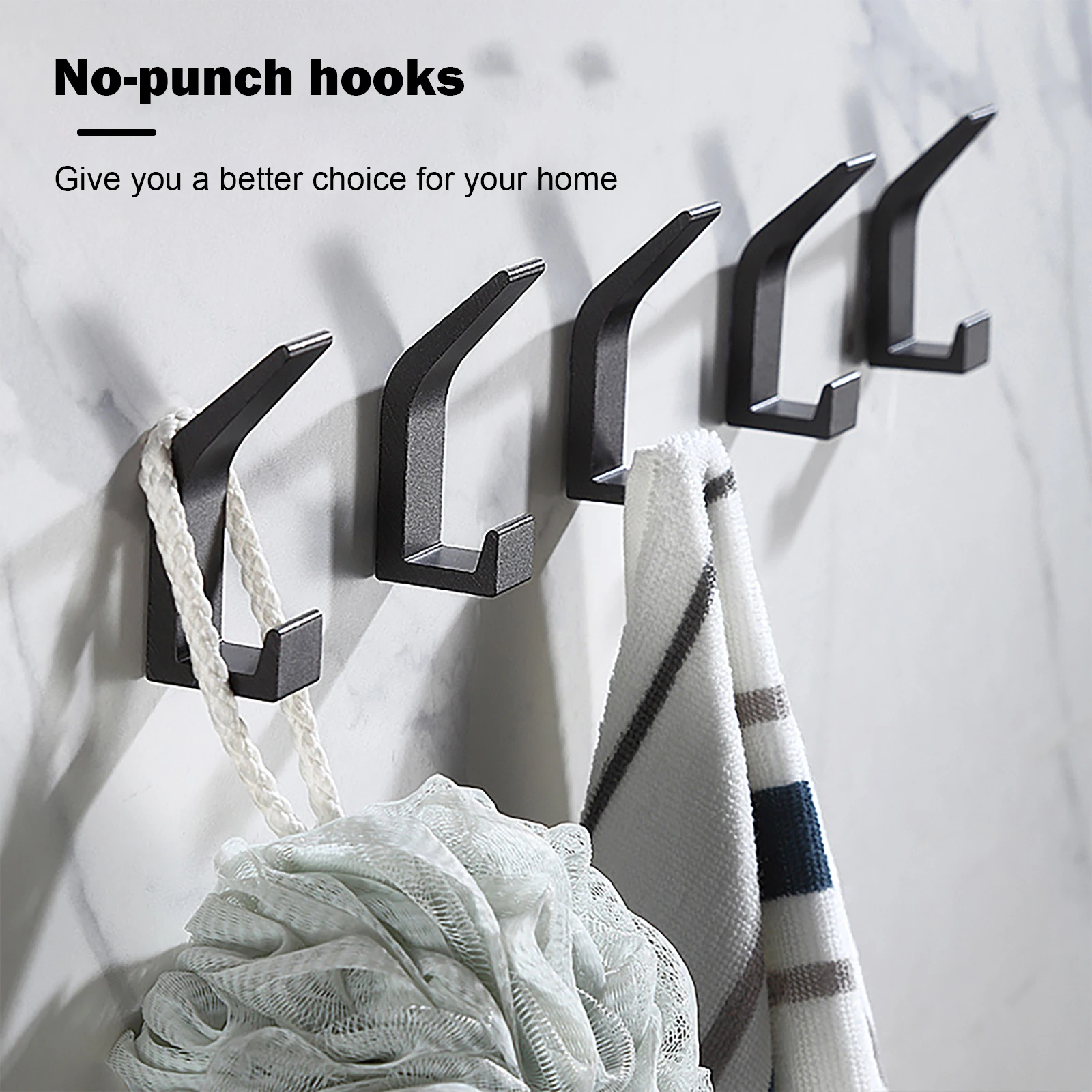 

Perforation Free Hanging Hook for Kitchen Door Cabinet Ceiling Hanger Bathroom Towel Bath Brush Accessory Sets