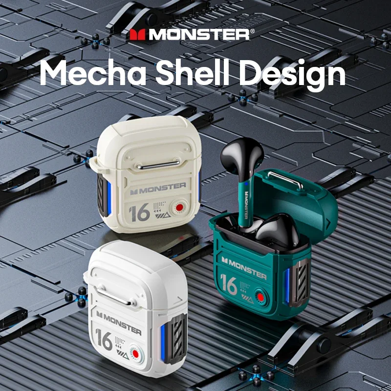 Monster XKT16 Беспроводные Наушники-вкладыши Bluetooth 5.3 Игровая Гарнитура С Сенсорным