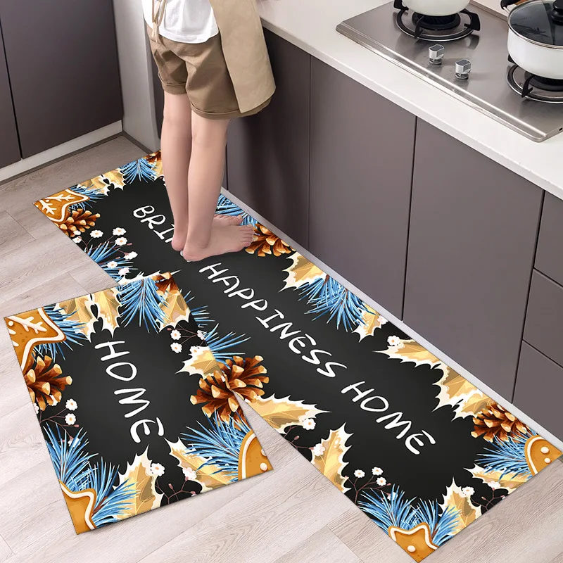 

Yaapeet Non-slip Simple Nordic Style Kitchen Floor Mat Household Carpet Long Strip Door Mat Modern Home Decor