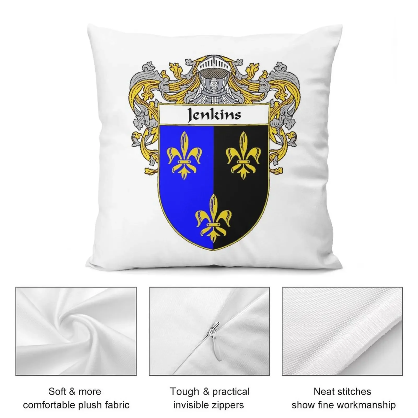 Дженкинс Герб/Семейный герб декоративная подушка наволочки наволочка для дивана