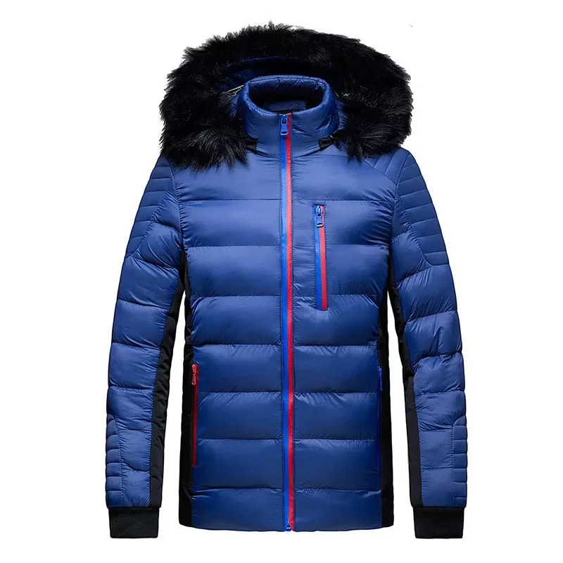 

2022NEW Winter Men's Jacket Fashion Men Cotton Warm Parkas Hooded Coats Casual Man Outdwear Windbreaker Thermal Jackets Clot