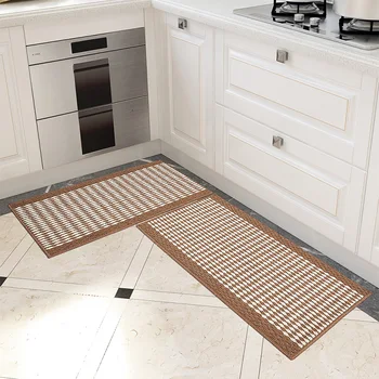 Home Wear-resistant Non-slip Floor Mat Household Long Strip Water-absorbing Oil-absorbing Kitchen Floor Rug Front Door Carpet
