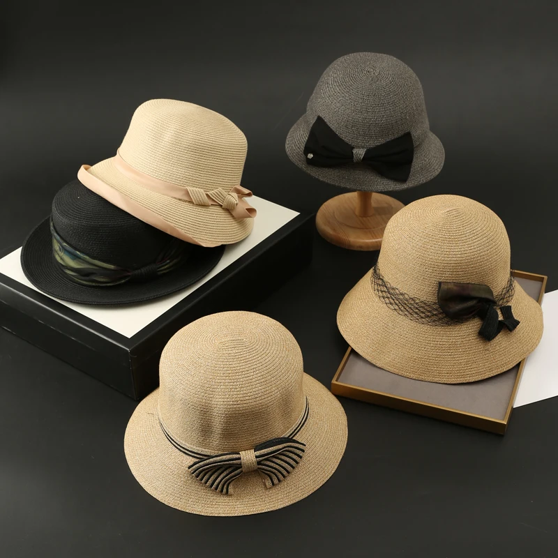 

Летняя Новинка 2022, женские солнцезащитные шляпы [PTAH], соломенные складные шляпы, воздухопроницаемые легкие шляпы с козырьком и защитой от УФ-лучей, UPF 50 + кепки