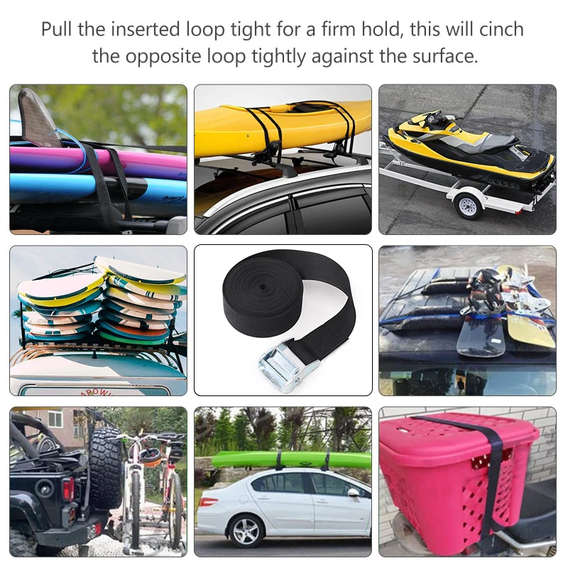 4 шт. металлические ремни для груза с пряжкой мотоцикла автомобиля велосипеда