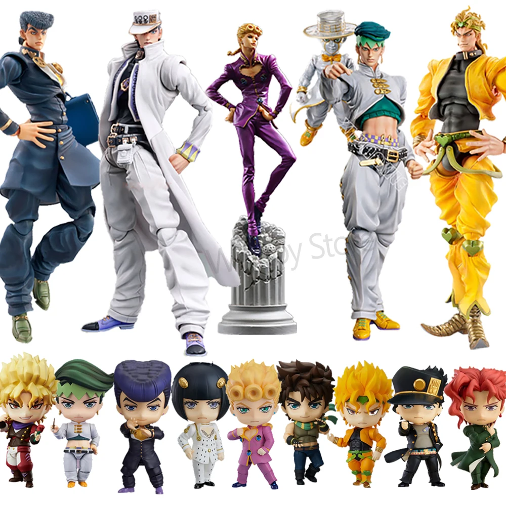 

JOJO Bizarre Adventure Kujo Jotaro DIO Brando Stardust Crusaders Kakyoin Noriaki Josuke Higashikata Rohan Kishibe Action Figure