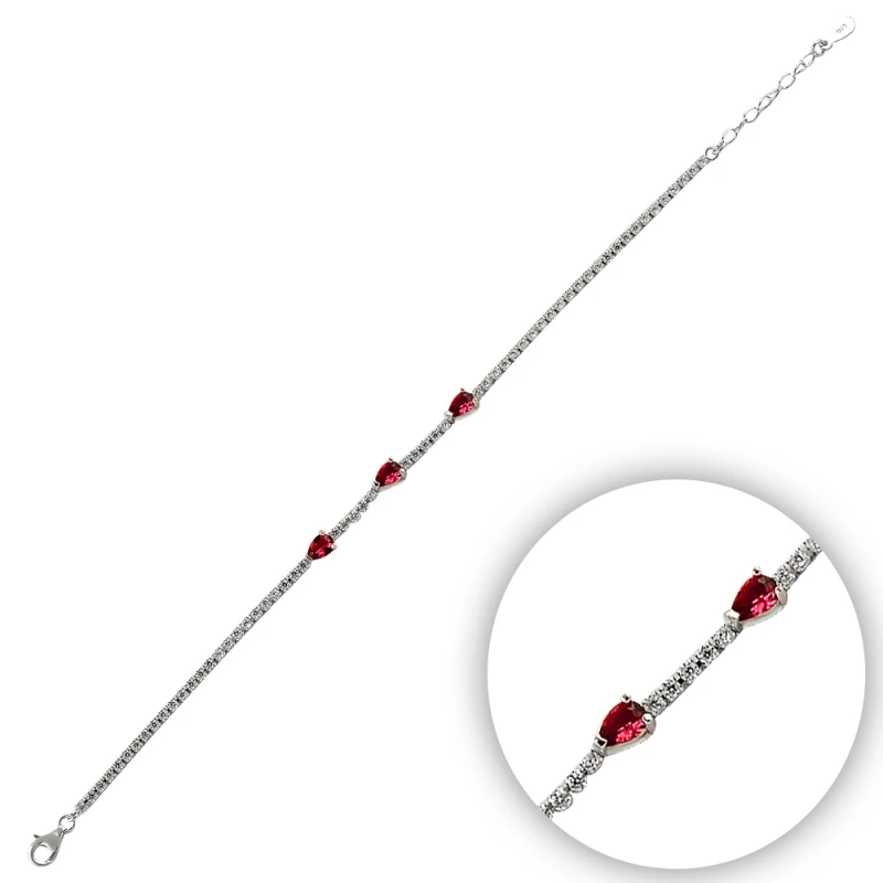 

Silver 925 Sterling Zircon Cubic Zirconia Bracelet