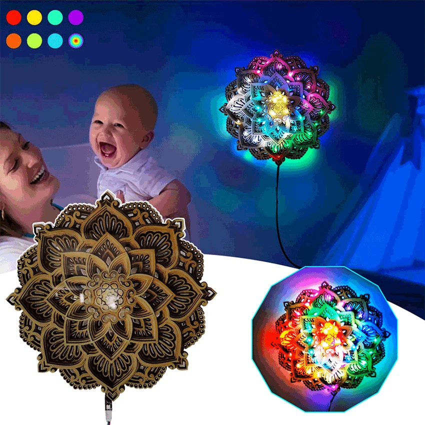 

Ночник для йоги, светодиодный декоративный светильник для комнаты s, ночник, атмосферный светильник, Элегантная акриловая лампа, настенный ...