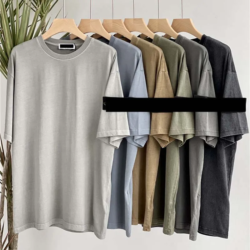 

Embroidered classic t-shirt men's women's loose round neck casual cotton short sleeve t-shirt men's summer embroidered breathabl