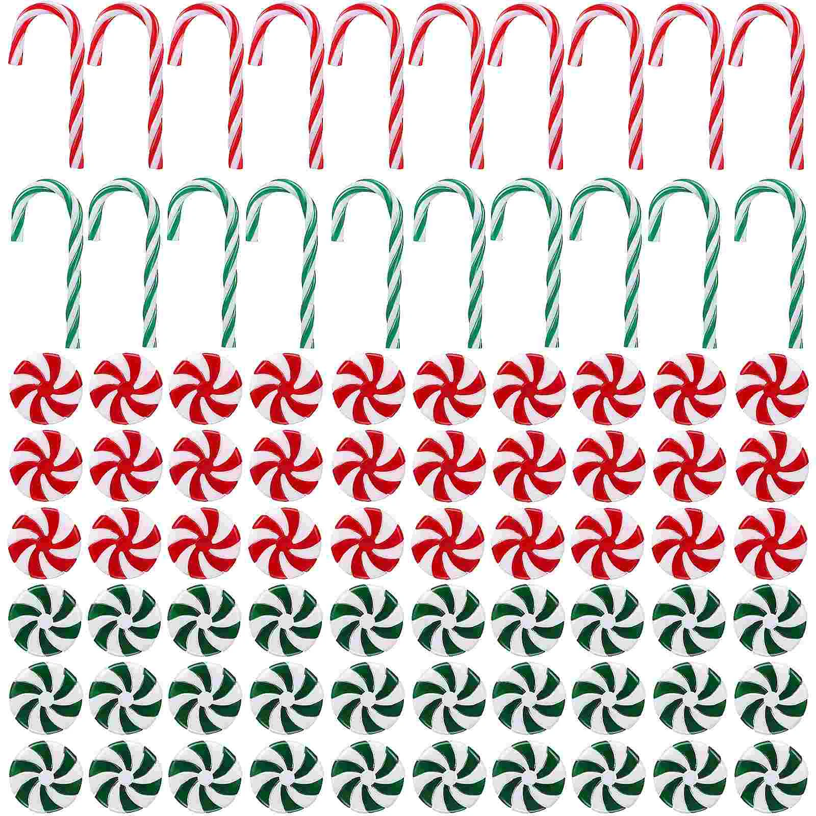 

80 Pcs Xmas Lollipop Christmas Decorations Hanging Cane Ornament Christmas Tree Christmas Decorationsations Holiday Christmas
