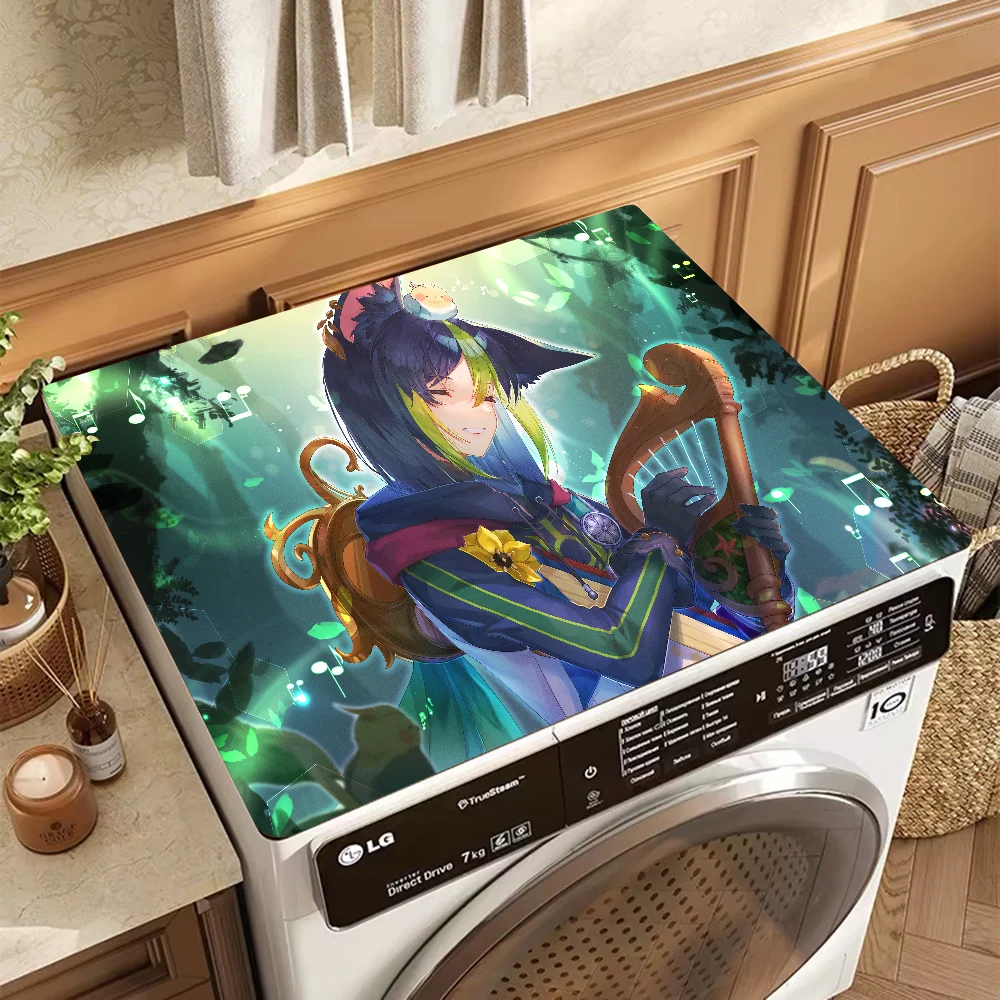 Tignari Genshin Impact Кухонный Коврик С Кофейной Тематикой Противоскользящий Впитывающий