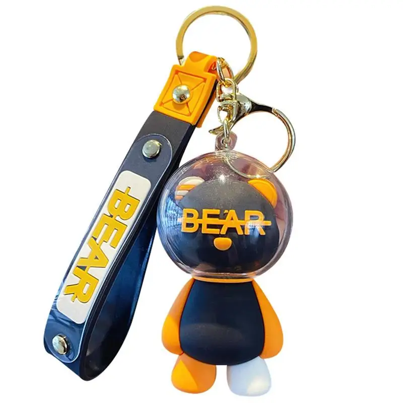 

Bear Keychain Cute Cartoon Astronaut Bear Doll Keyring Pendant Car Keyring Backpack Decoration Bag Charm Jewelry