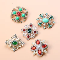 vintage ruby emerald pearl baroque star moon bow tulip ginkgo brooch ladies