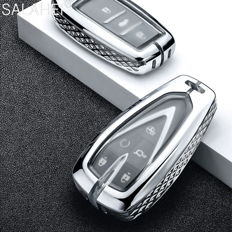 

Zinc Alloy & TPU Car Key Cover Case Holder Protection For Changan CS15 EADO Raeton CS35 CS55 CS75 Plus 2019 2020 Key Decoration
